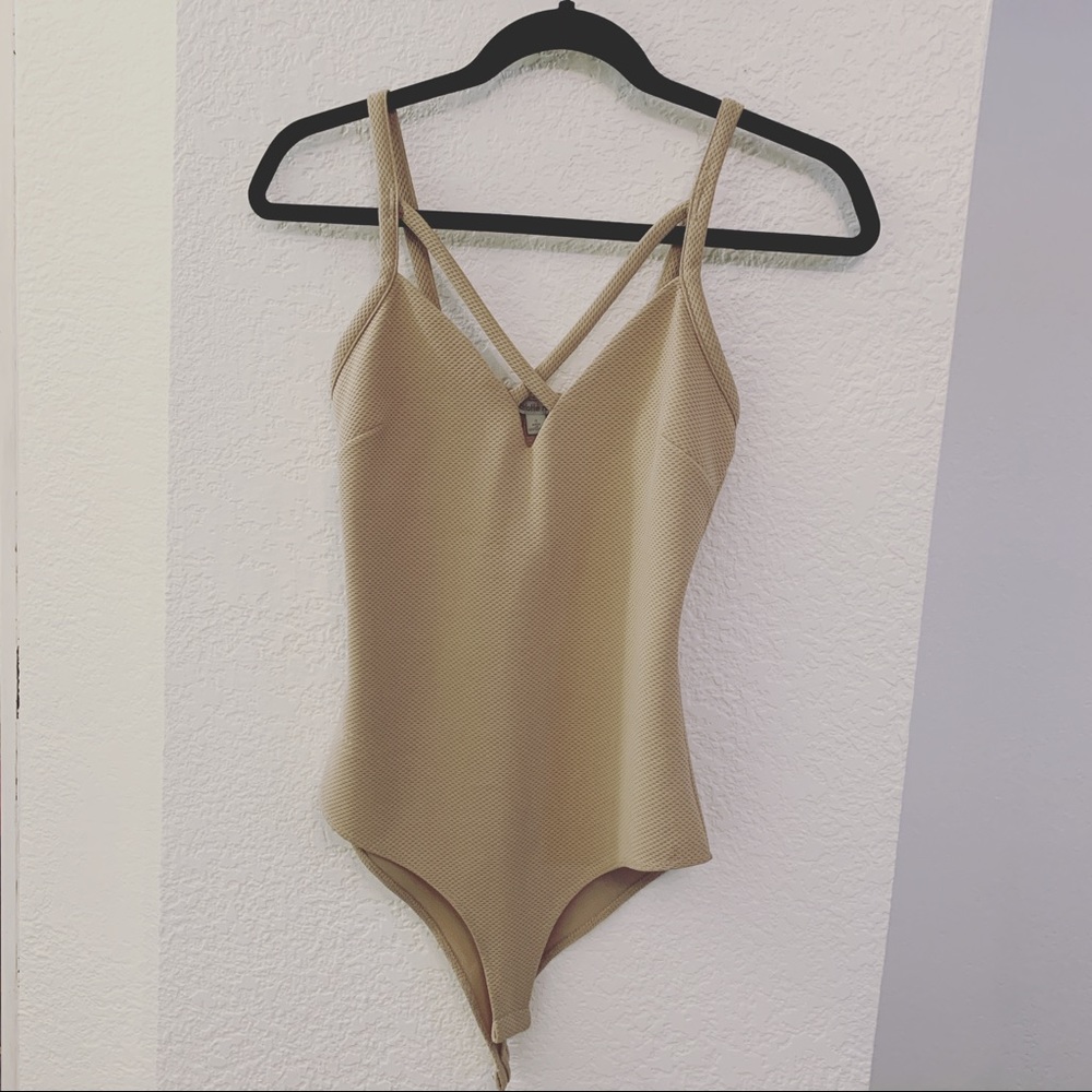 Nude bodycon tank